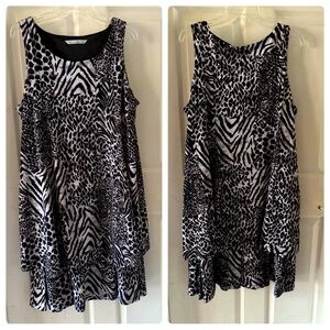 EUC Peter Nygard animal print dress L 14/16